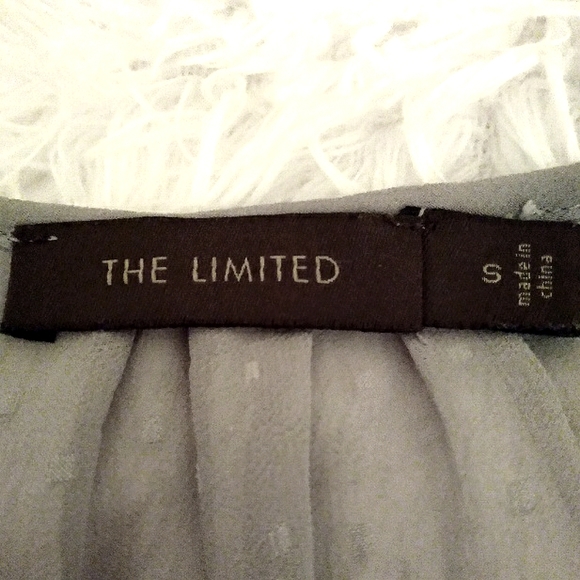 🎁The Limited Gray Sheer Dotted V-neck Top/Blouse - Picture 7 of 9